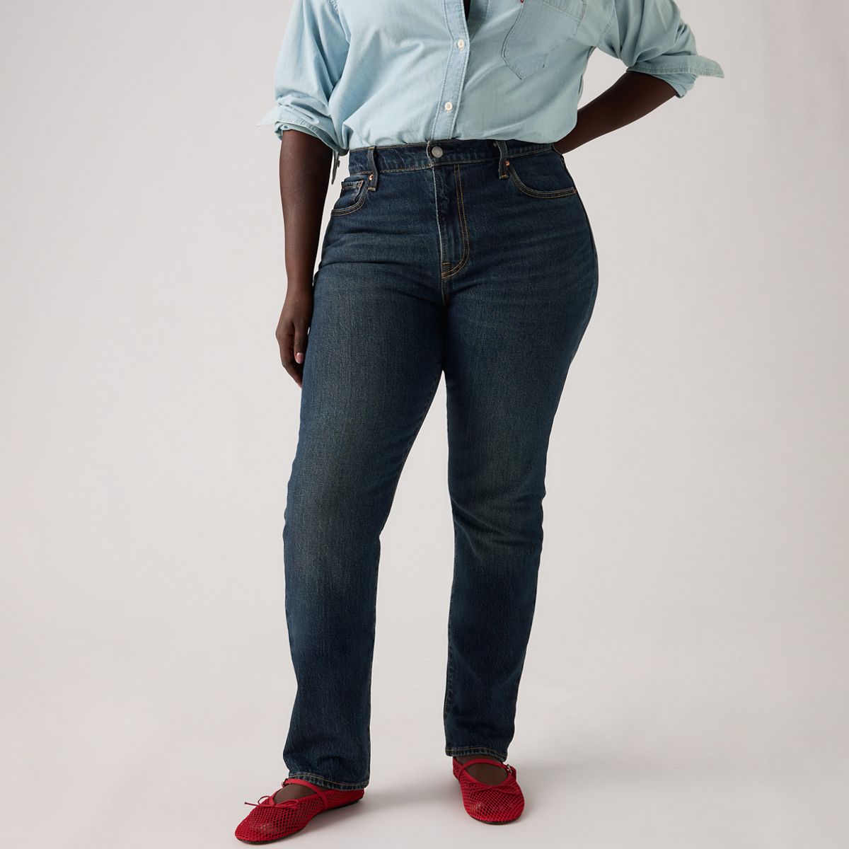 Wedgie Slim Fit Women's Jeans — Parallel Life - Dark Wash