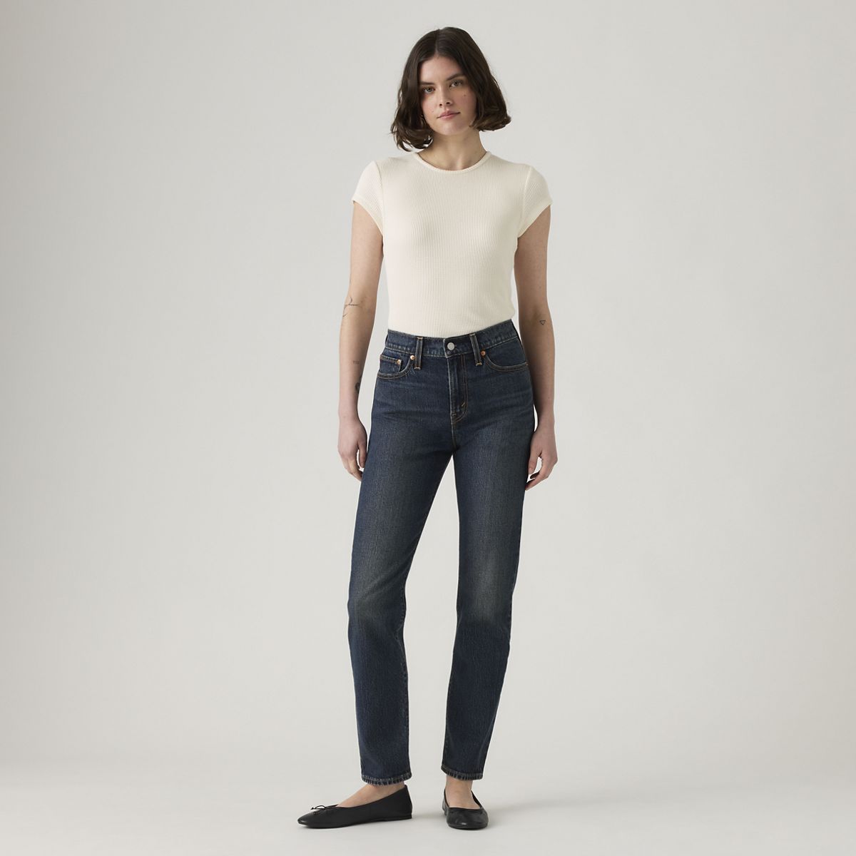 Wedgie Slim Fit Women's Jeans — Parallel Life - Dark Wash