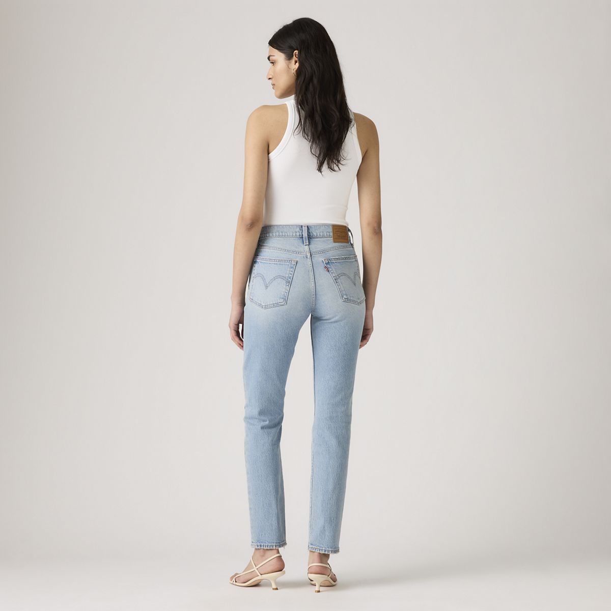 Wedgie Slim Fit Women's Jeans — First In Line - Light Wash