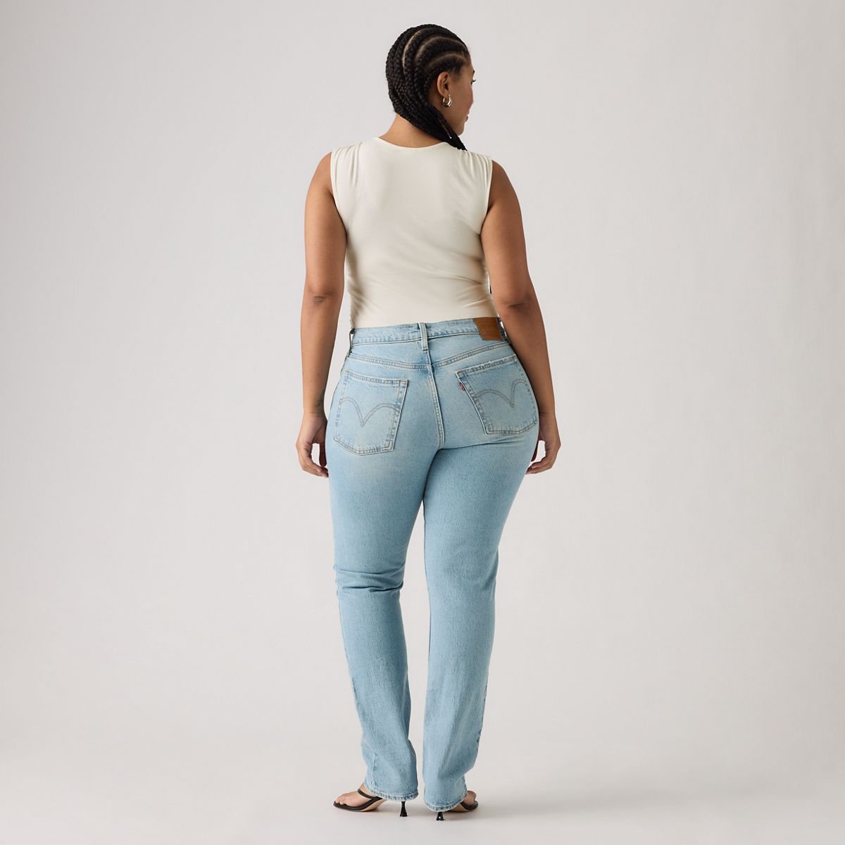 Wedgie Slim Fit Women's Jeans — First In Line - Light Wash