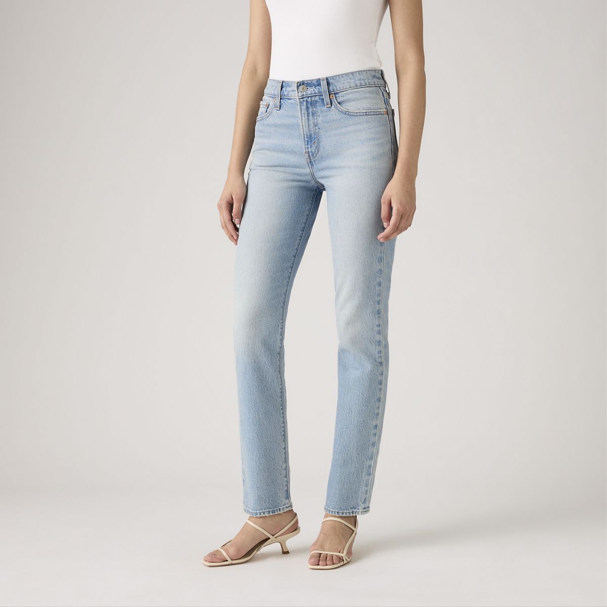 Wedgie Slim Fit Women's Jeans — First In Line - Light Wash