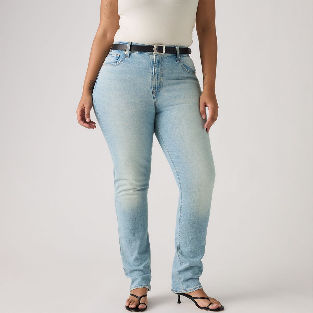 Wedgie Slim Fit Women's Jeans — First In Line - Light Wash