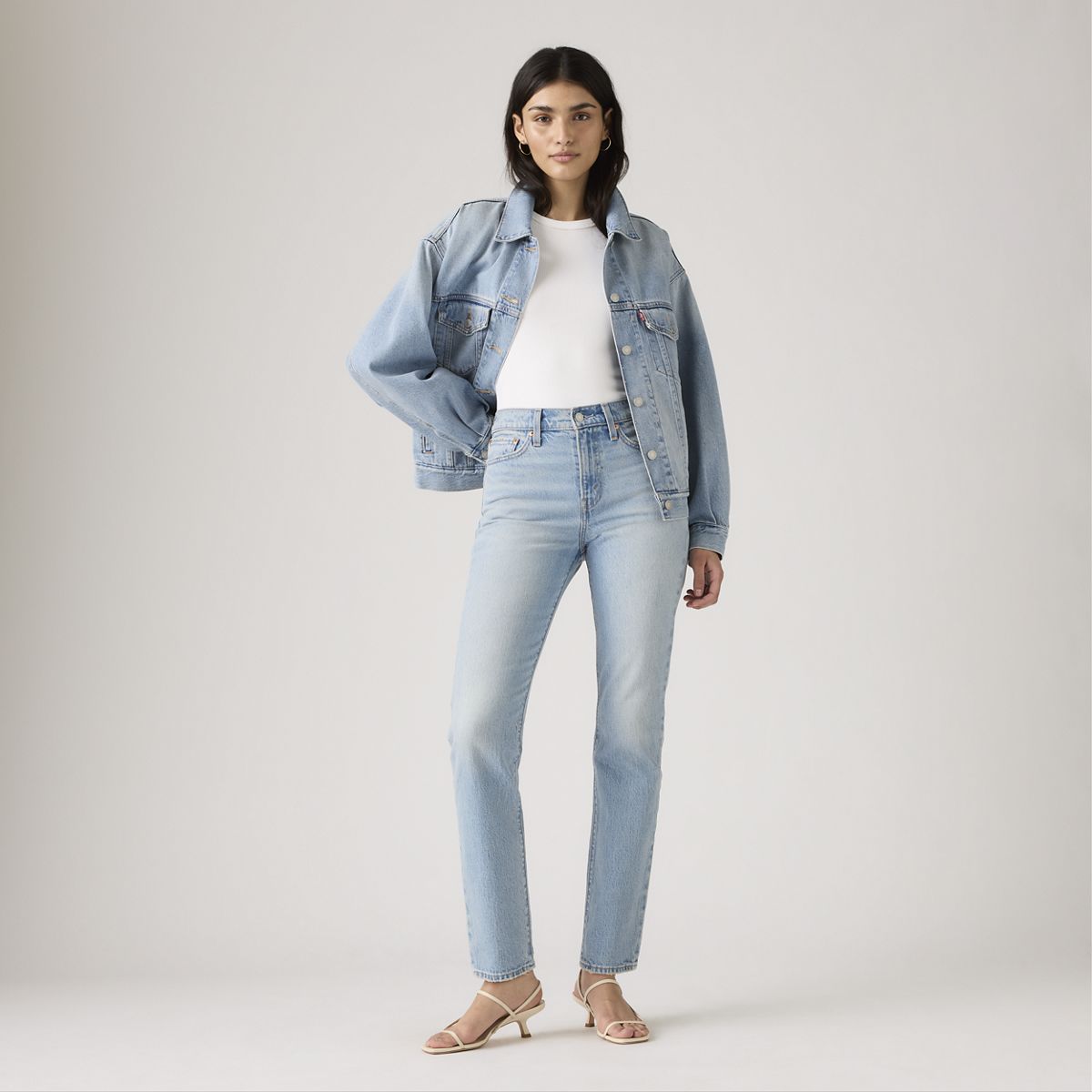 Wedgie Slim Fit Women's Jeans — First In Line - Light Wash