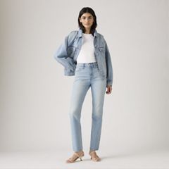Wedgie Slim Fit Women's Jeans — First In Line - Light Wash 1