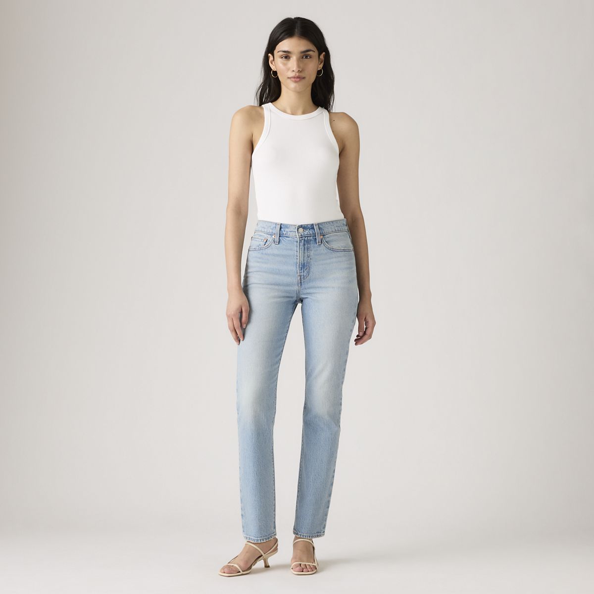 Wedgie Slim Fit Women's Jeans — First In Line - Light Wash
