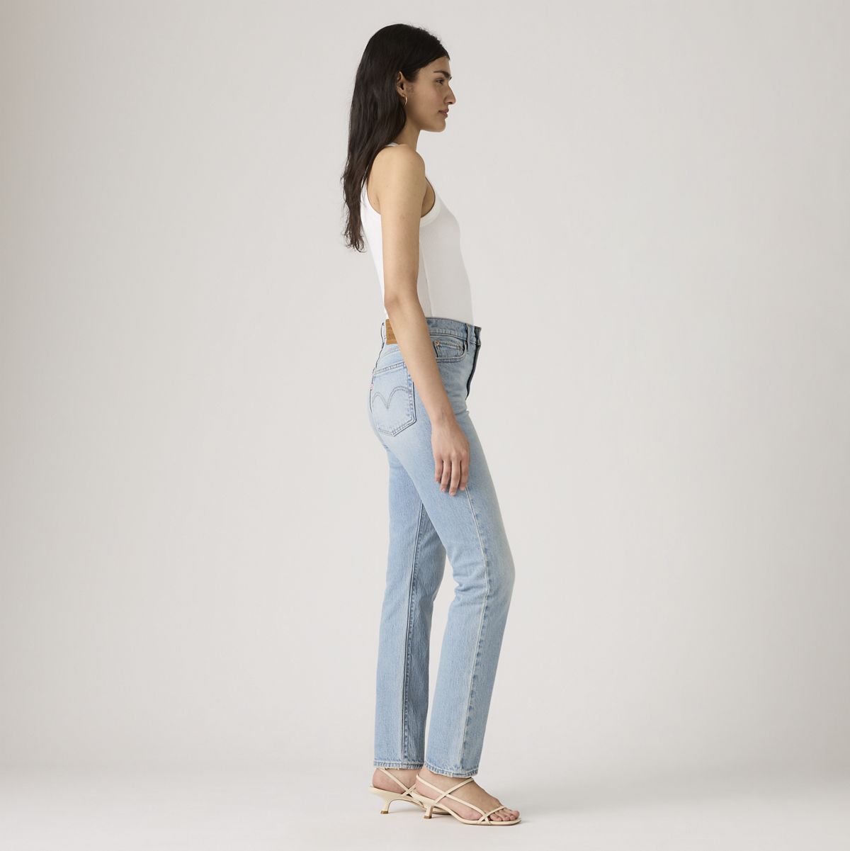 Wedgie Slim Fit Women's Jeans — First In Line - Light Wash