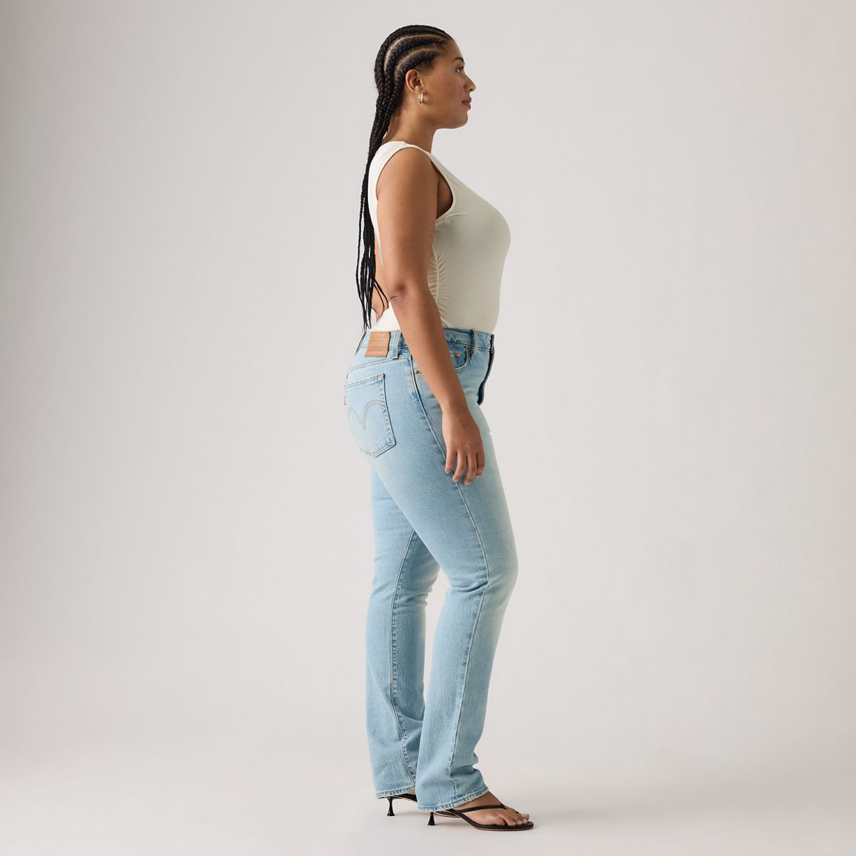 Wedgie Slim Fit Women's Jeans — First In Line - Light Wash
