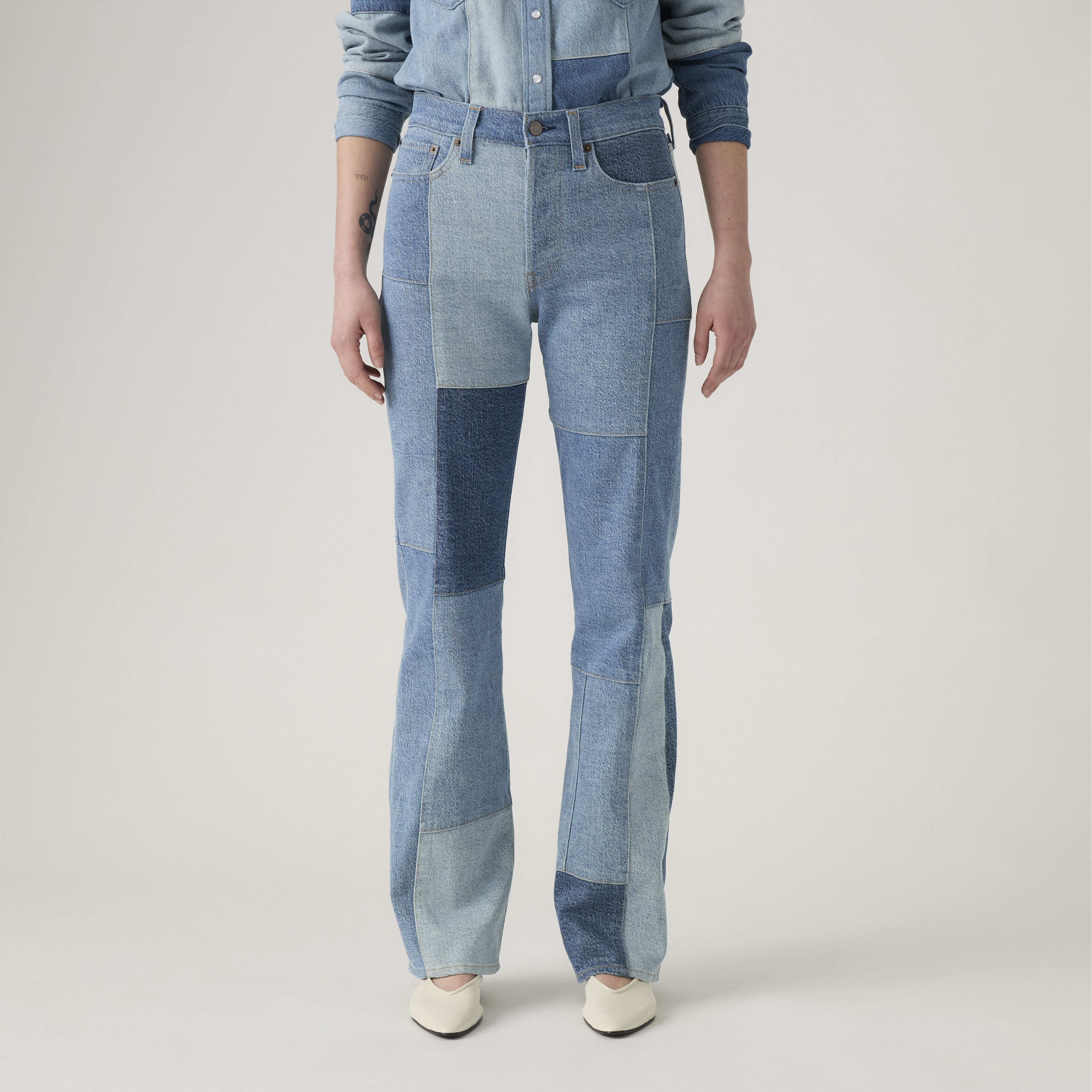 Jean Wedgie bottillon en patchwork Levi'sMD pour femme 2