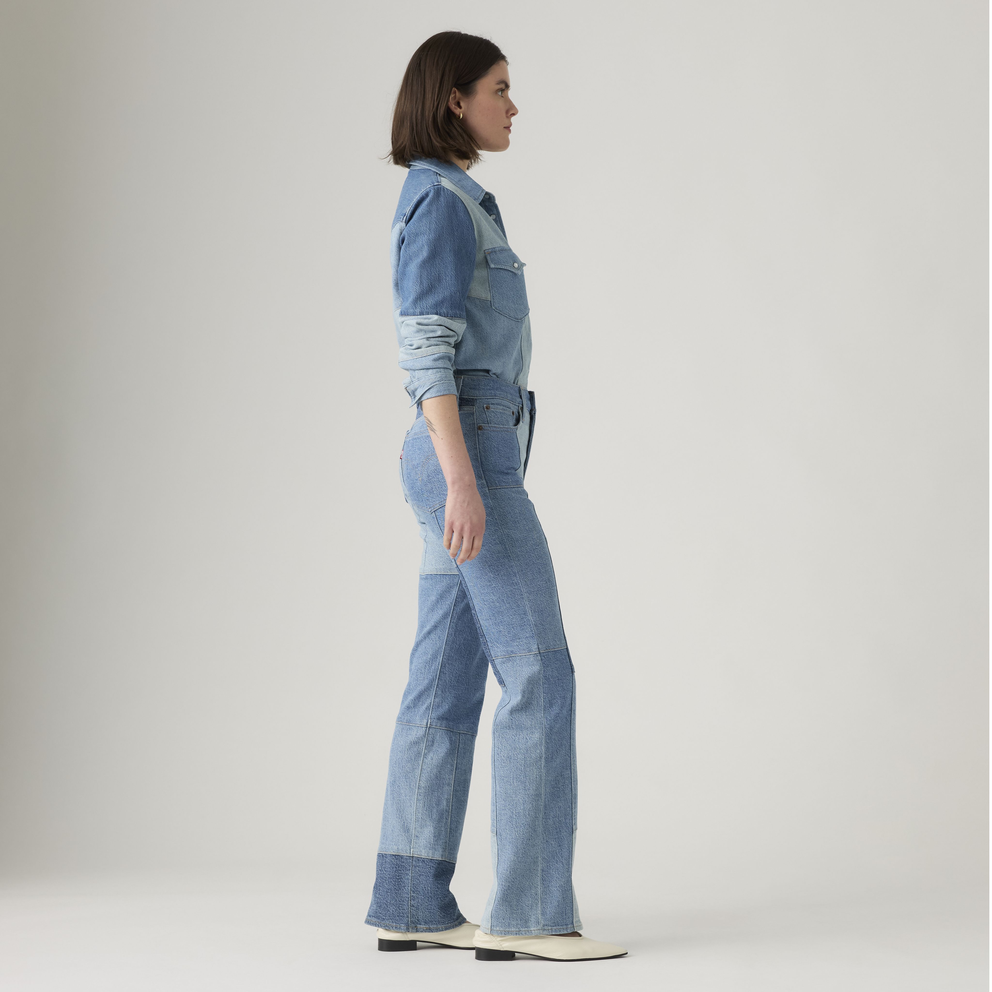Jean Wedgie bottillon en patchwork Levi'sMD pour femme 4