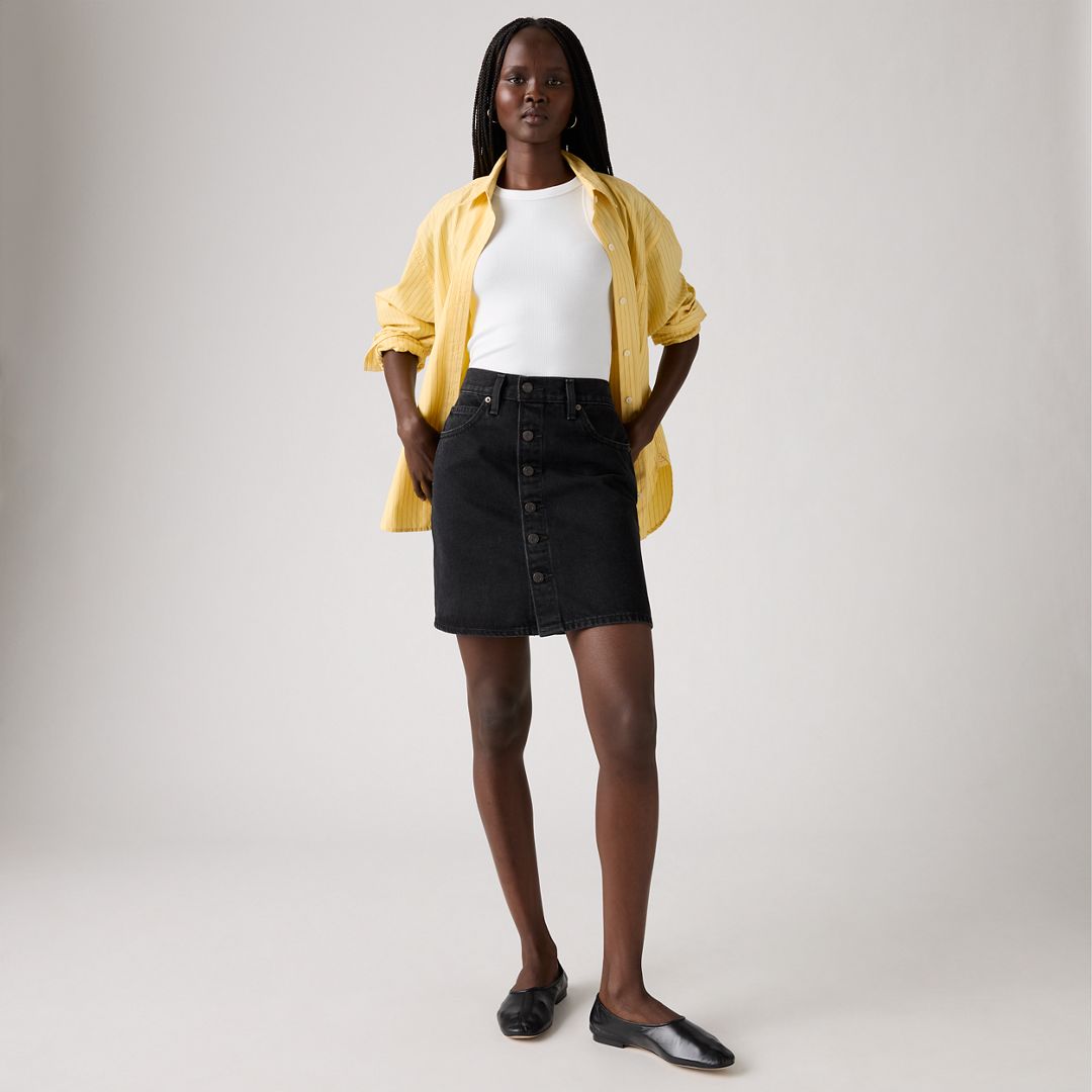 Levi's Retro Button Front Skirt - Women's