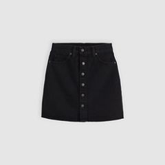 Retro Button Front Skirt — Open Mind - Black 6
