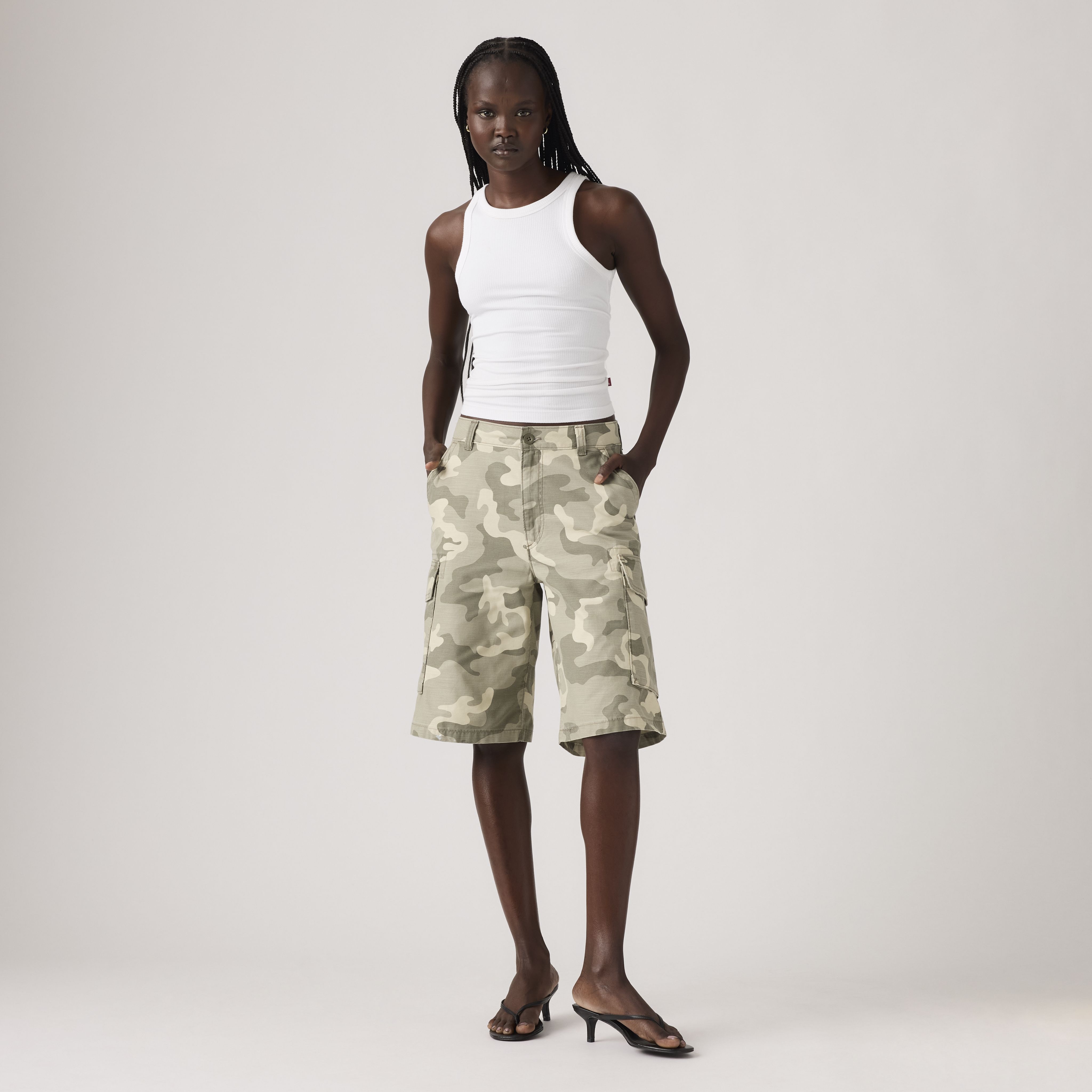 Baggy Dad Cargo Women's Shorts 4