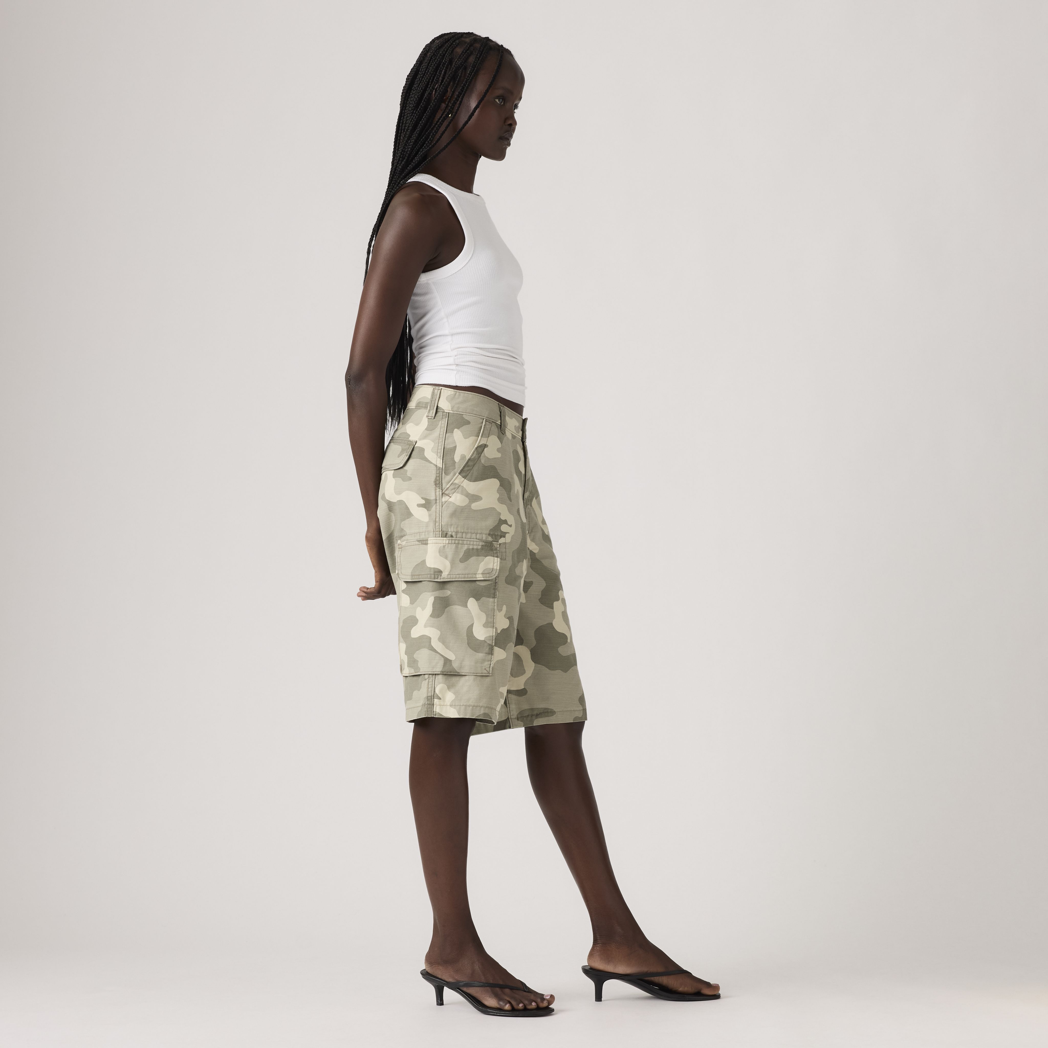 Baggy Dad Cargo Women's Shorts 4