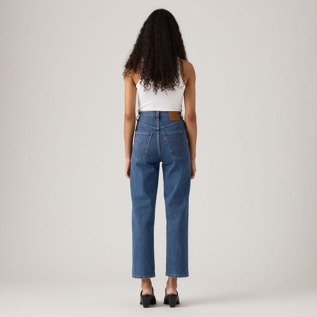 Ribcage Western Yoke Women's Jeans — Valley View Stone - Dark Wash