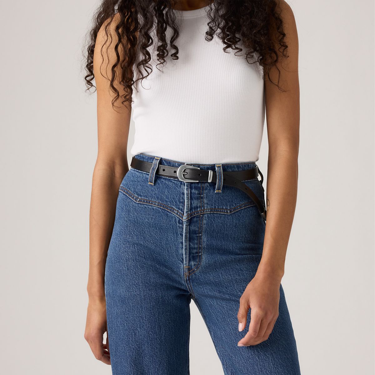 Ribcage Western Yoke Women's Jeans — Valley View Stone - Dark Wash