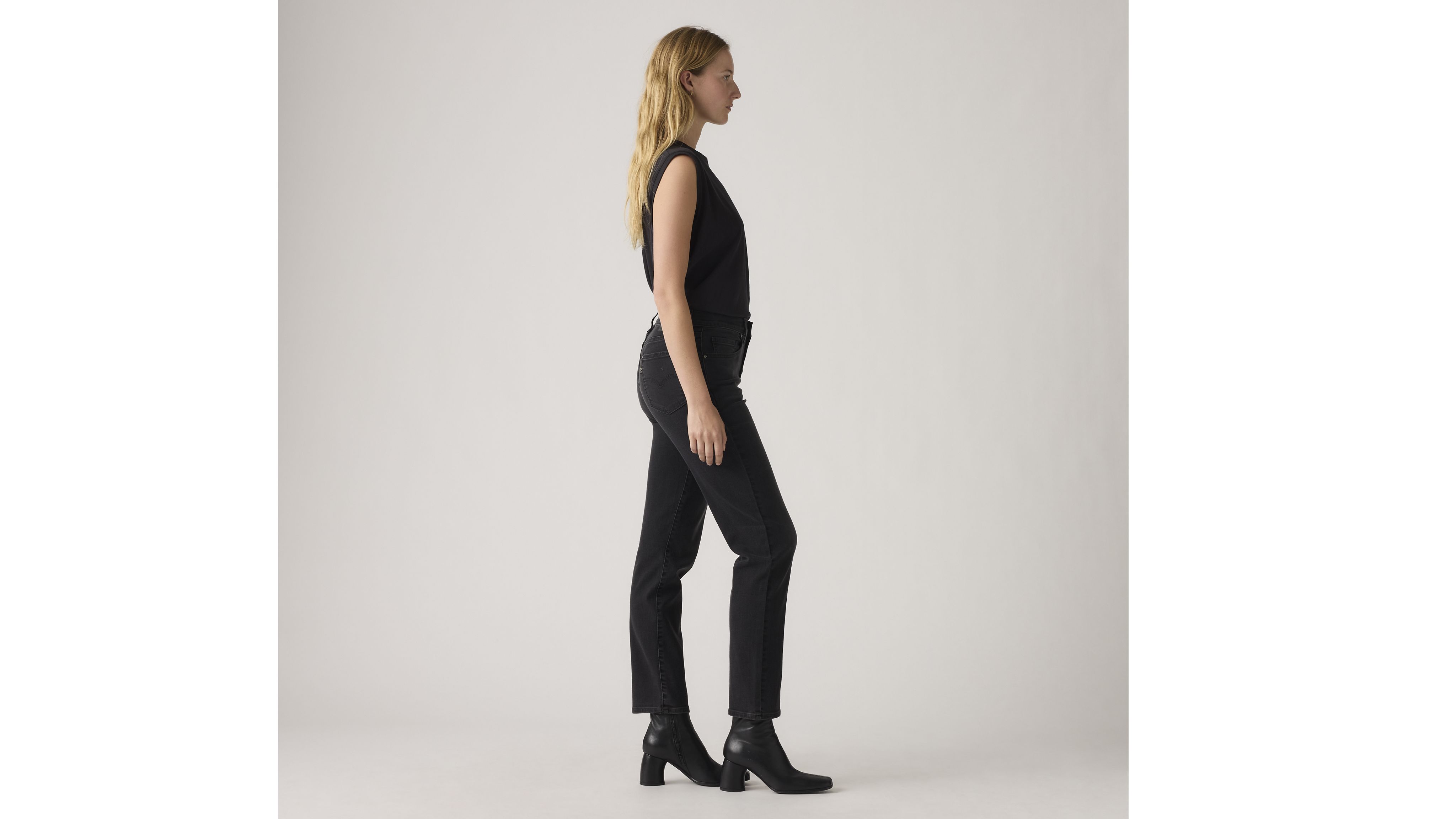 724 High Rise Button Fly Straight Women's Jeans