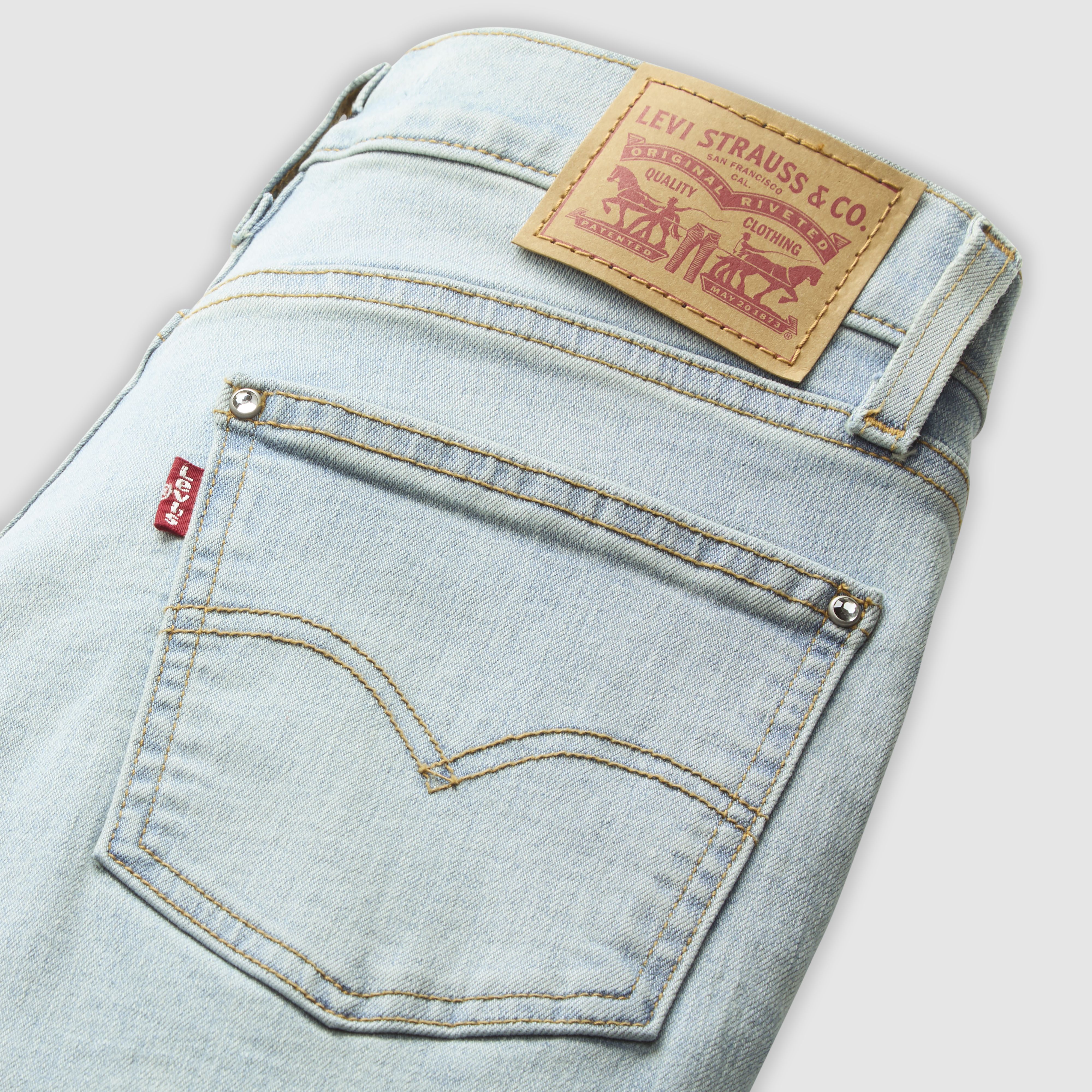 724 High Rise Button Fly Straight Women's Jeans 7