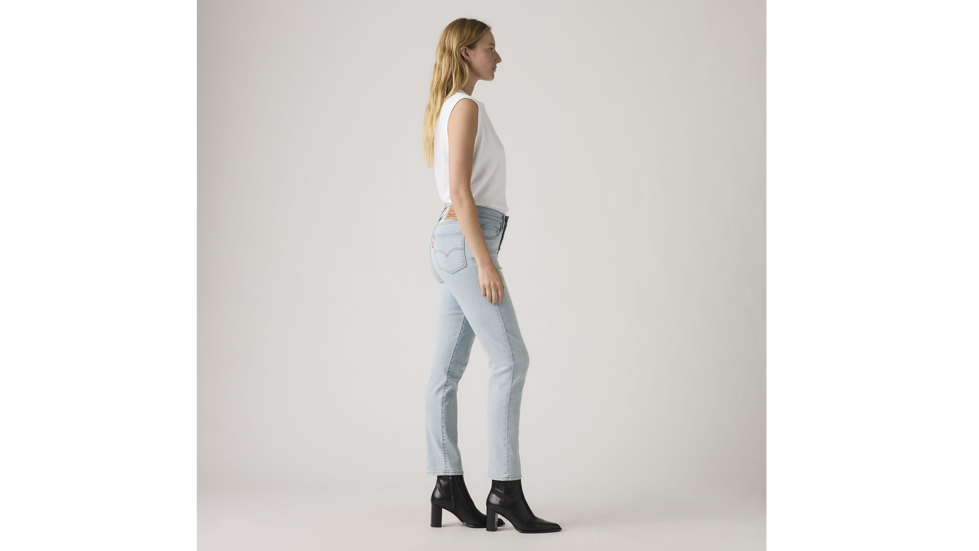 724 High Rise Button Fly Straight Women's Jeans 3