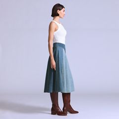 Women's Roper Skirt — Cuetil Made of Japan - Medium Wash 5