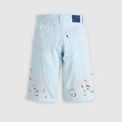 Women's Embroidered Bandit Shorts — Soft Wash Short - Medium Wash 8