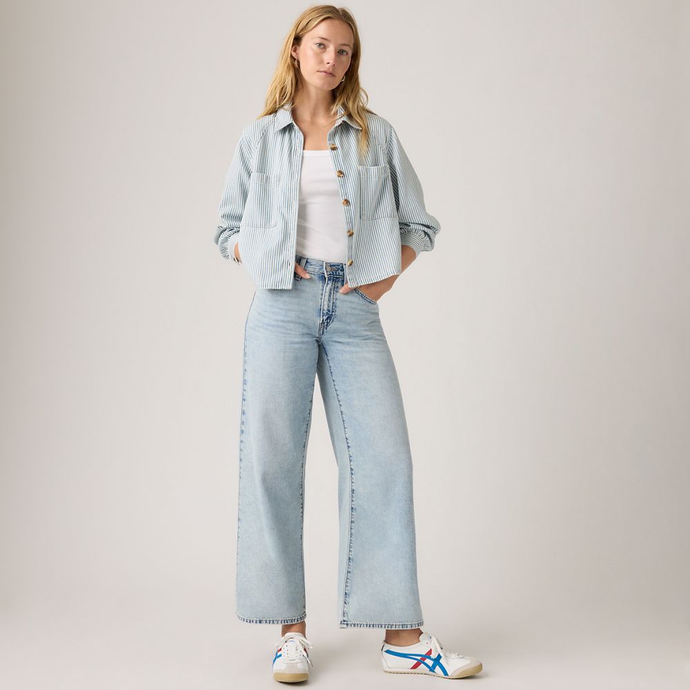 Middy Wide-Leg Ankle Lightweight Women's Jeans