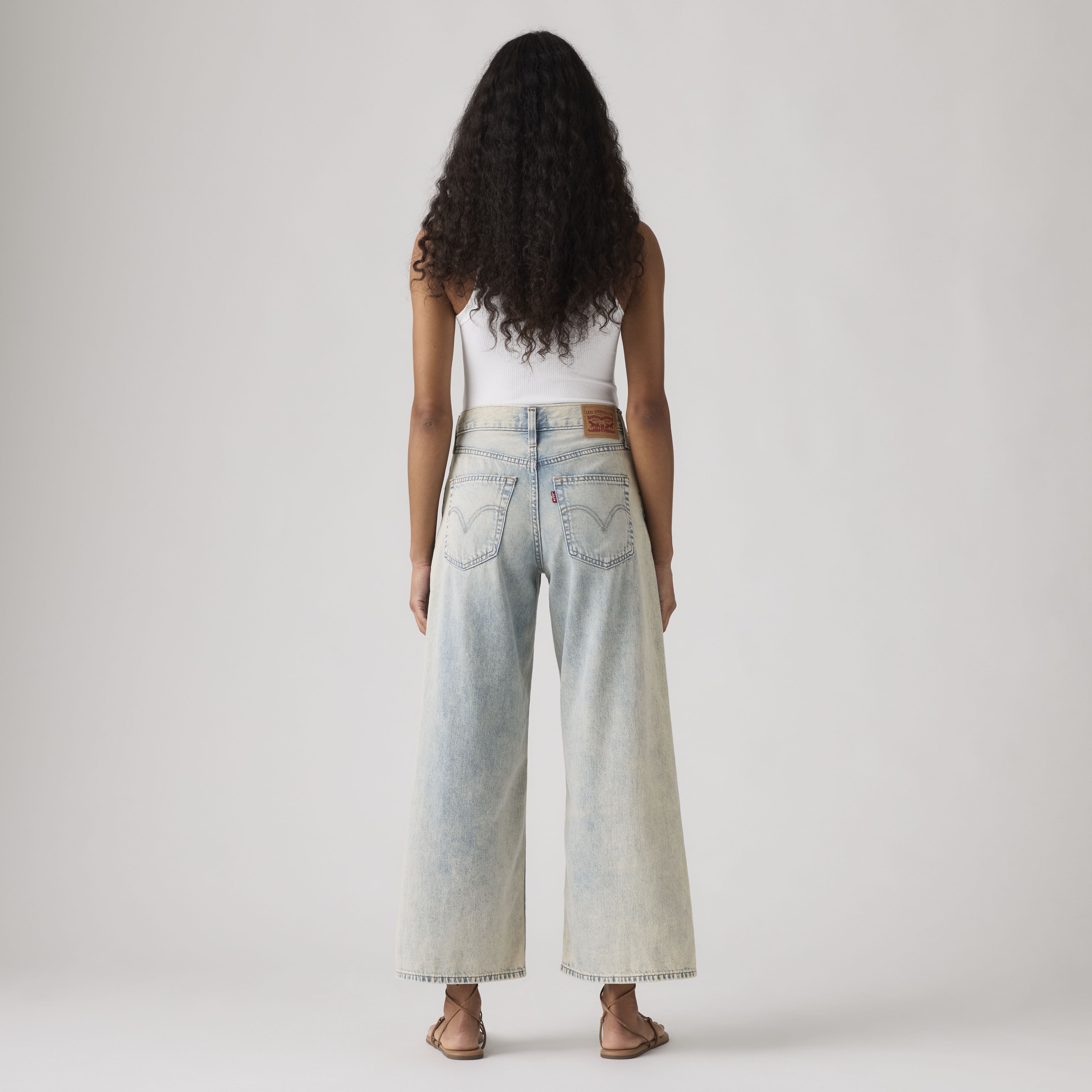 Mid Rise Wide-Leg Ankle Women's Jeans 3