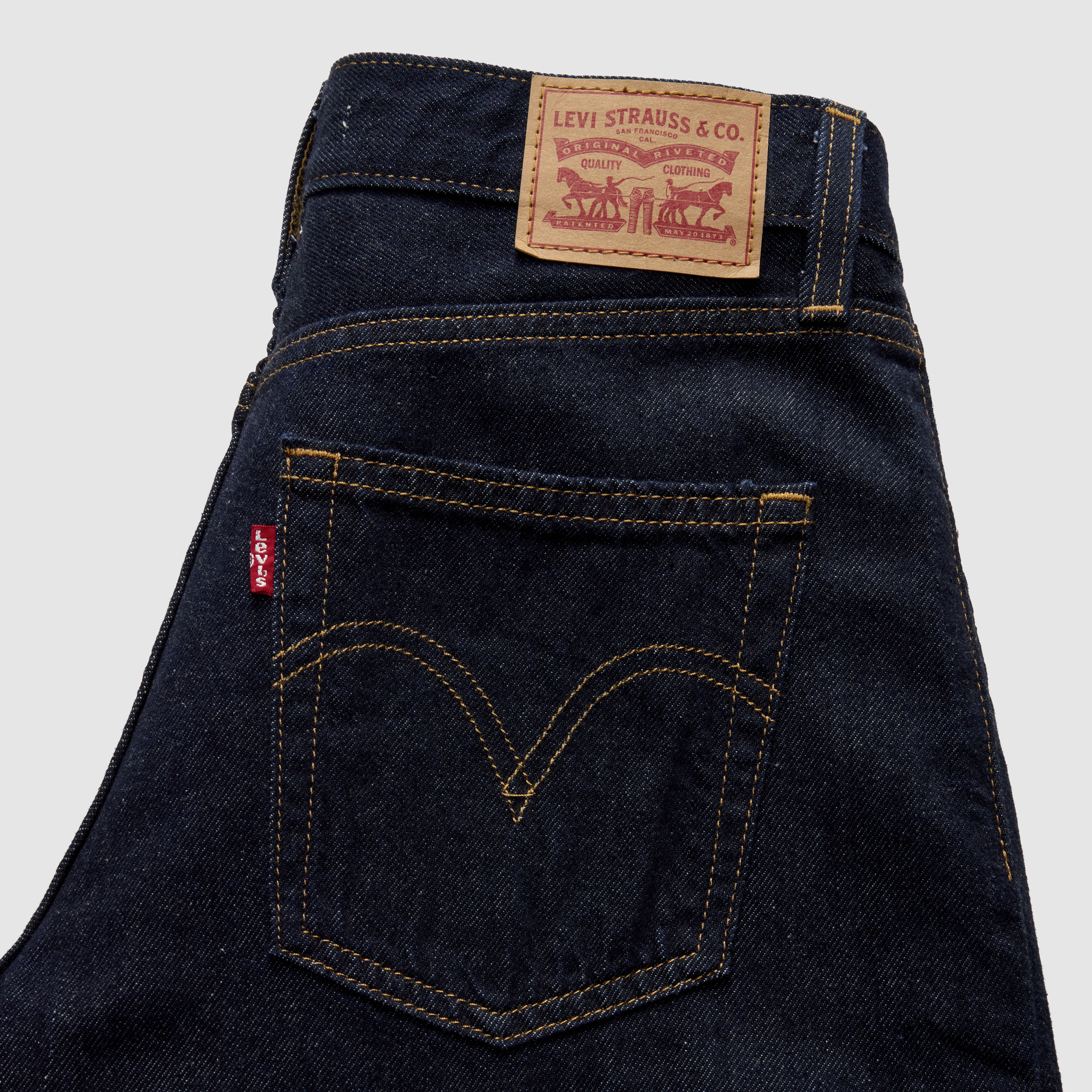 Middy ankellånga jeans med vida ben 7