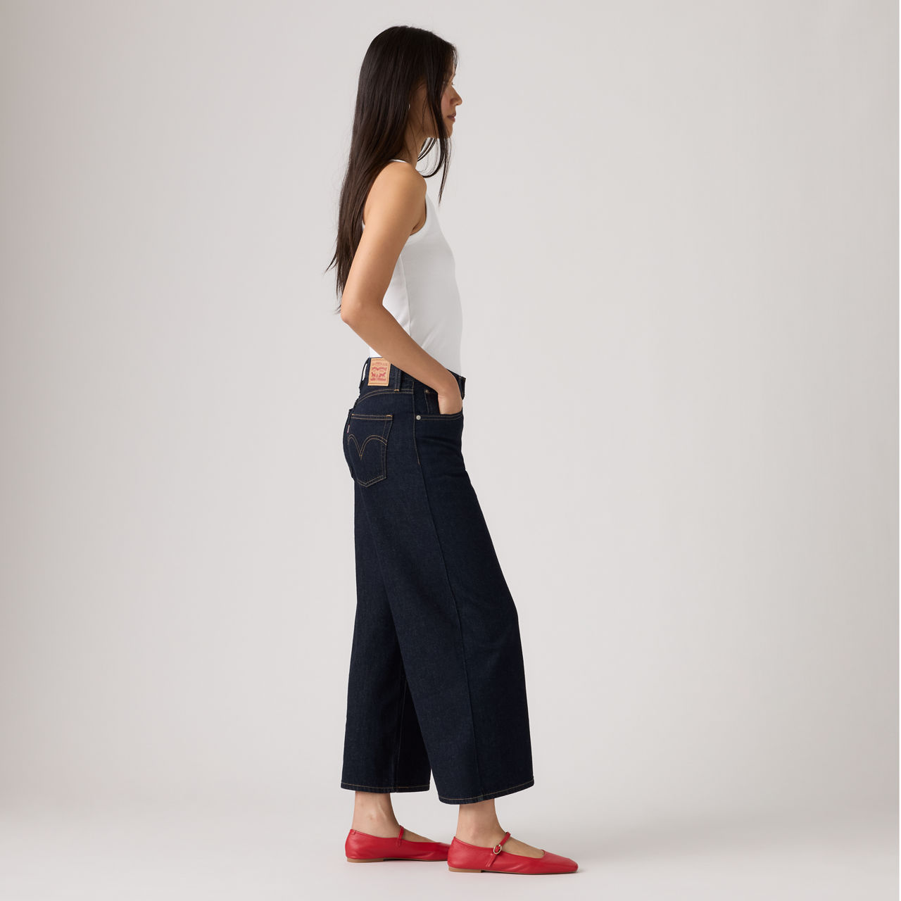 Middy Wide Leg Ankle Jeans 4