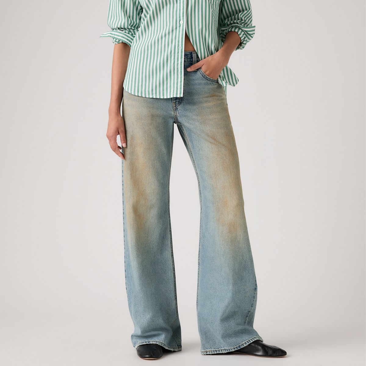 Loose Boot Women's Jeans — Off Roading - Medium Wash