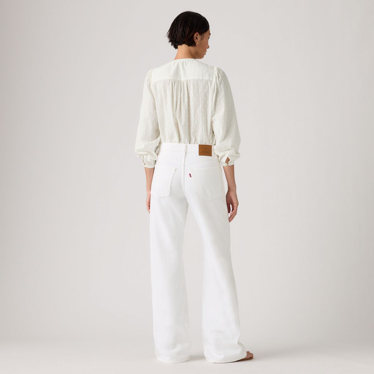 Loose Boot Women's Jeans — Tooth Fairy - White