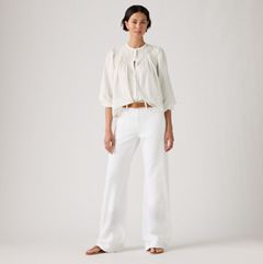 Loose Boot Women's Jeans — Tooth Fairy - White 1