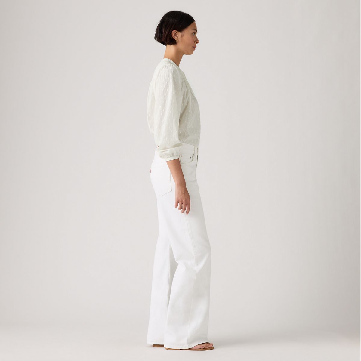 Loose Boot Women's Jeans — Tooth Fairy - White