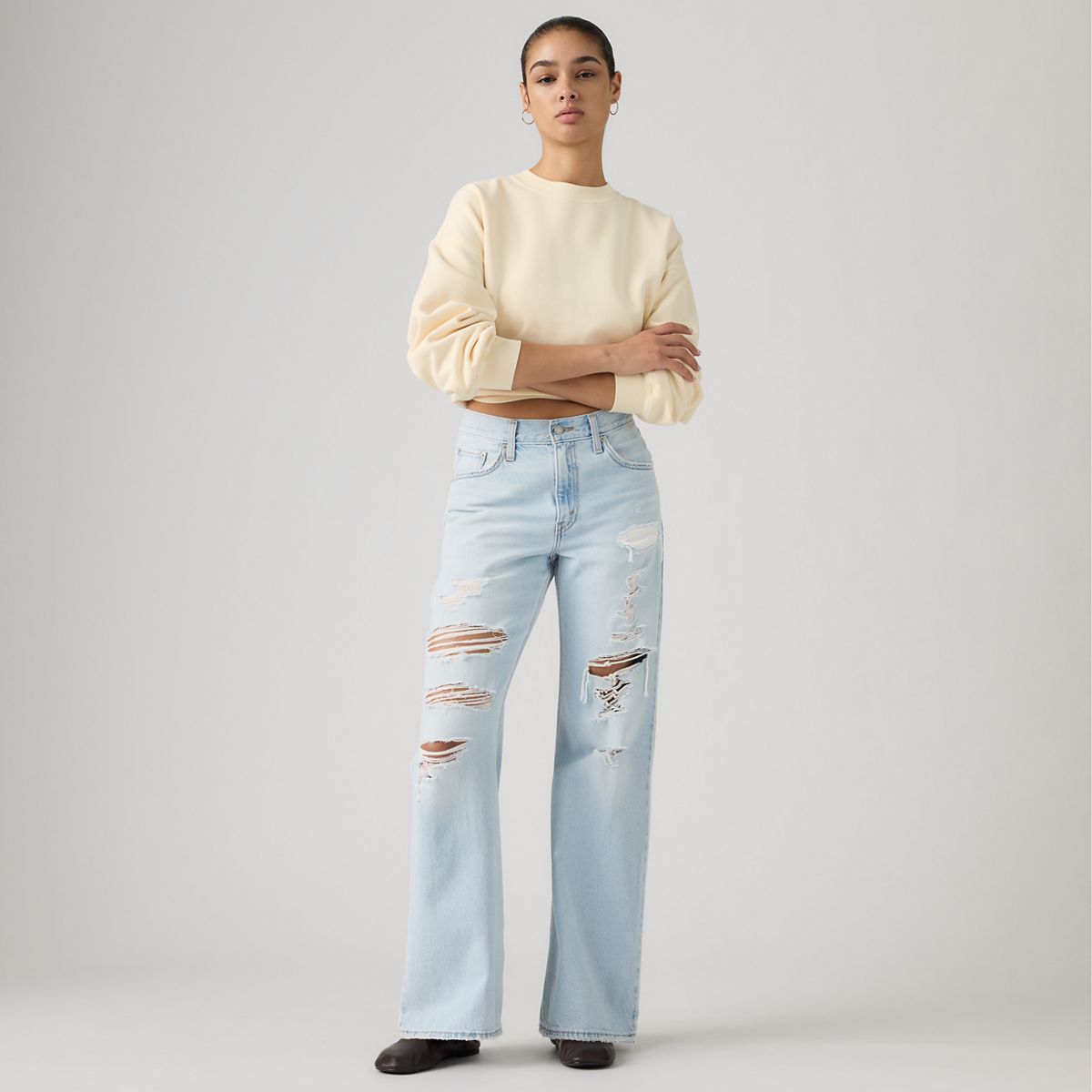 Loose Boot Women's Jeans — Do It Again - Medium Wash