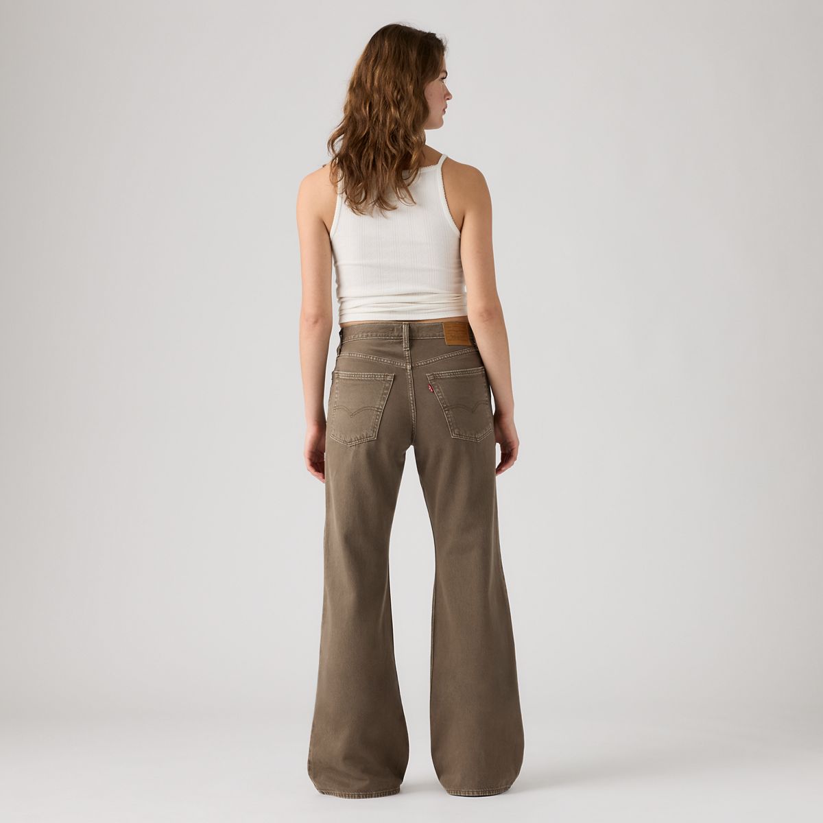 Loose Boot Women's Jeans — Washed Canteen Gd Cl - Brown