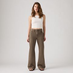 Loose Boot Women's Jeans — Washed Canteen Gd Cl - Brown 5