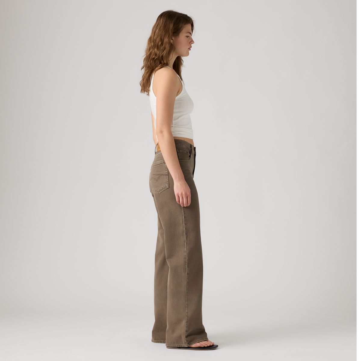Loose Boot Women's Jeans — Washed Canteen Gd Cl - Brown