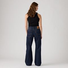 Loose Boot Women's Jeans — Shaded View - Dark Wash 3
