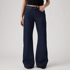Loose Boot Women's Jeans — Shaded View - Dark Wash 2