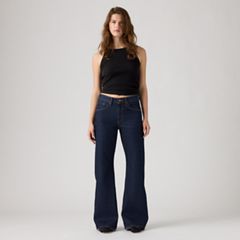 Loose Boot Women's Jeans — Shaded View - Dark Wash 5