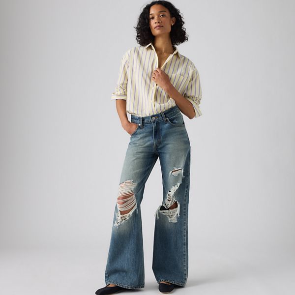 Loose Boot Women's Jeans — Well Ventilated - Medium Wash