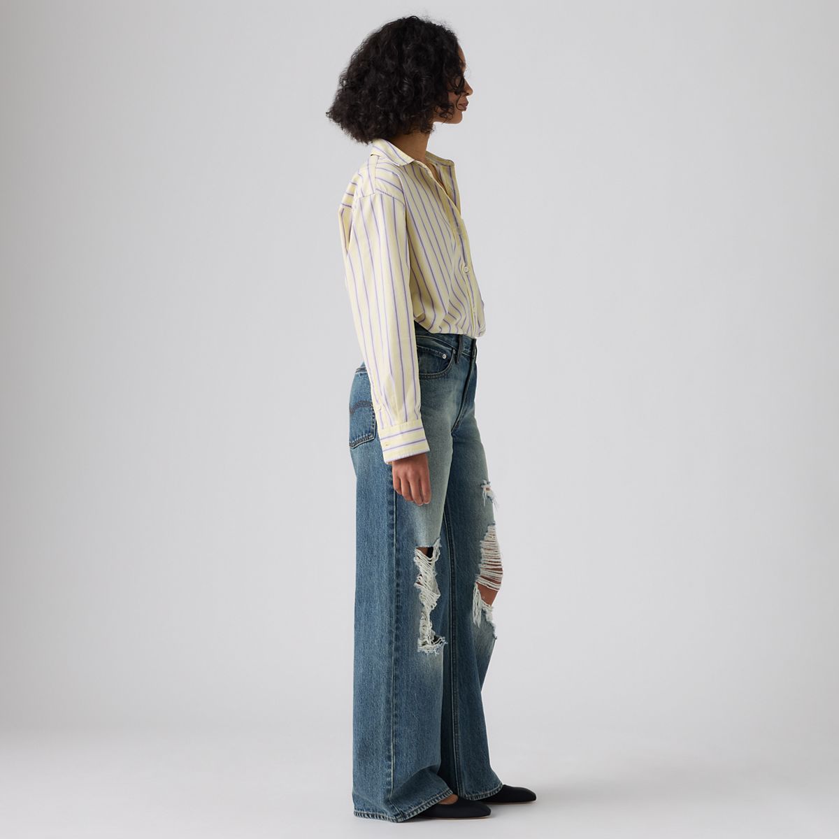 Loose Boot Women's Jeans — Well Ventilated - Medium Wash