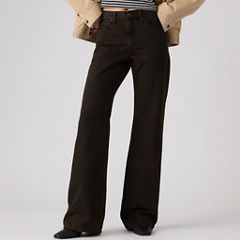 Loose Boot Women's Jeans — Over A Cup Psk - Brown 2
