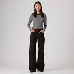 Loose Boot Women's Jeans — Over A Cup Psk - Brown 5