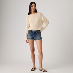 Low Rise Women's Shorts — Free Lunch - Dark Wash 1