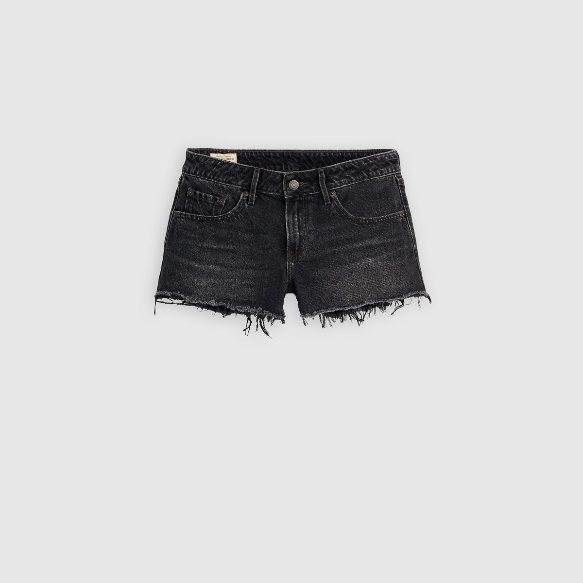 Low Rise Women's Shorts — Favorable Moment - Black
