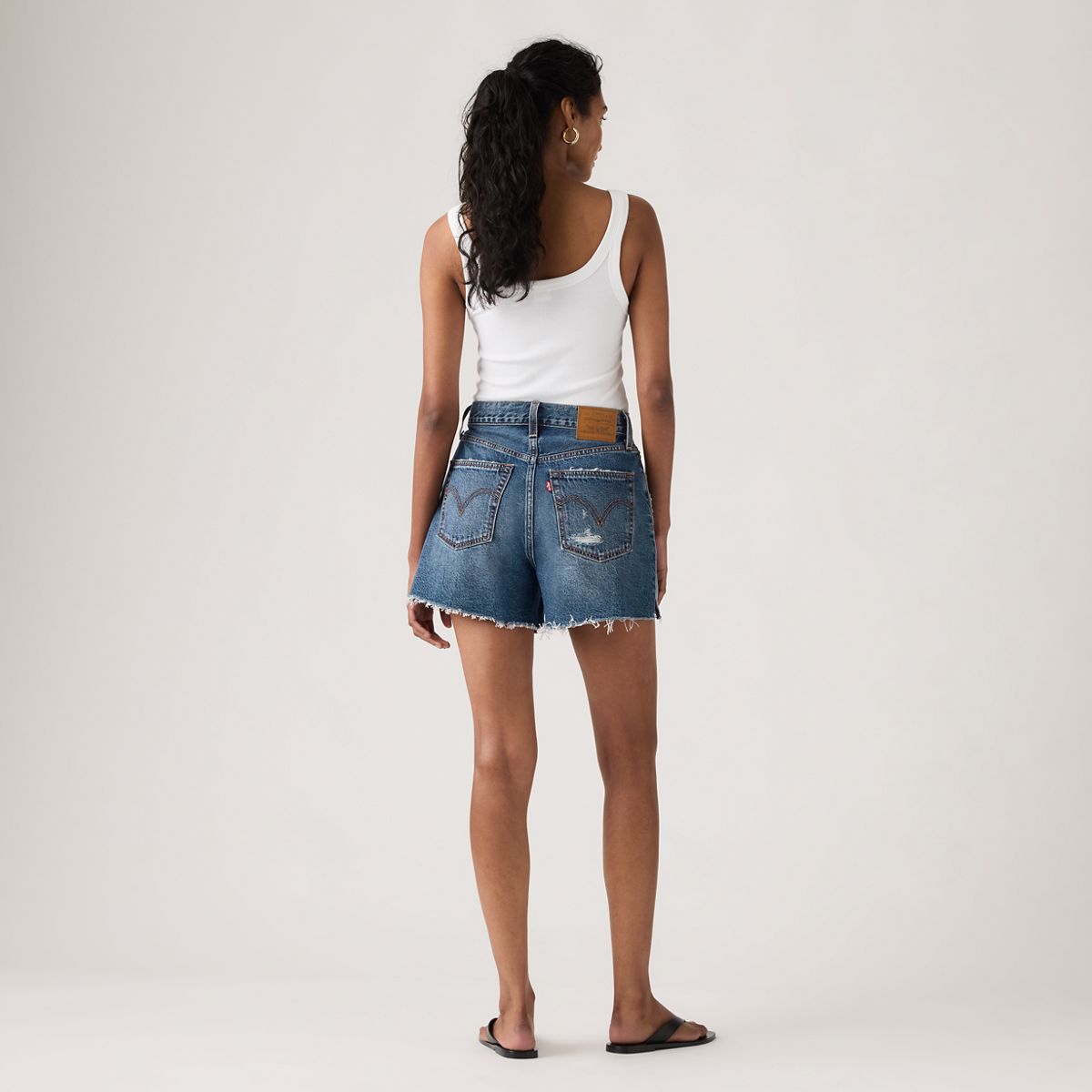 Ribcage Women's Shorts — Like It Love It - Dark Wash