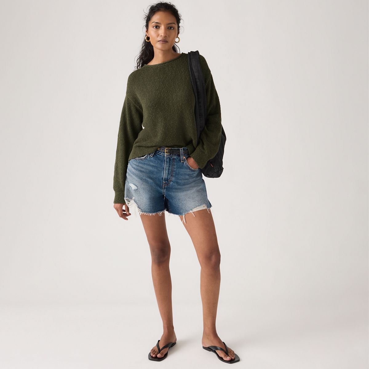 Ribcage Women's Shorts — Like It Love It - Dark Wash