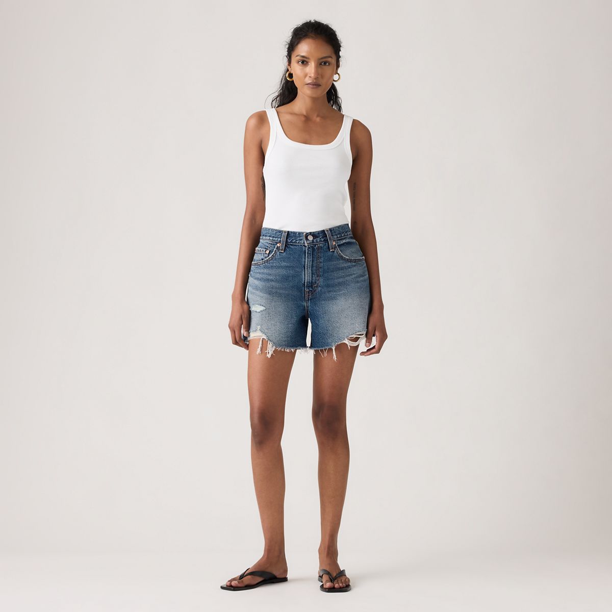 Ribcage Women's Shorts — Like It Love It - Dark Wash