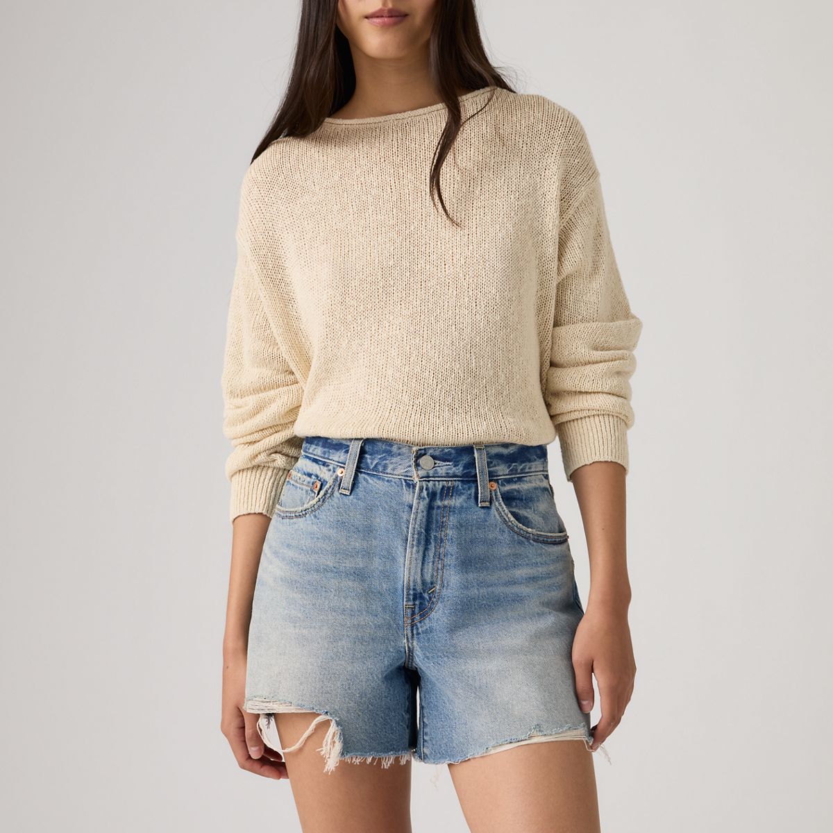 Ribcage Women's Shorts — Blow My Mind - Medium Wash