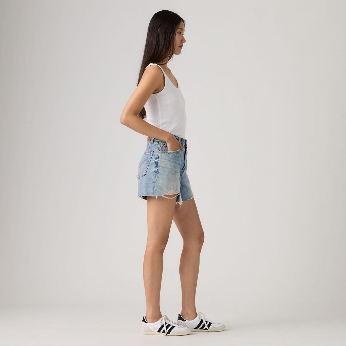 Ribcage Women's Shorts — Blow My Mind - Medium Wash